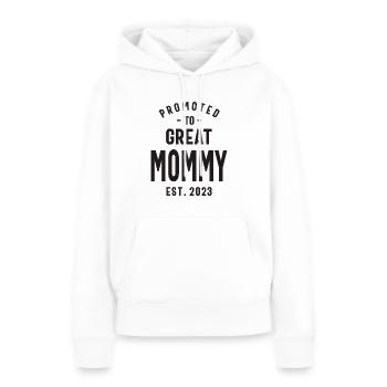 Befördert zur Großen Mama - für Mütter und Omas - Frauen Premium Bio Hoodie - Weiß - Vorne - Julia (174cm)