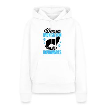 Mehr Hovawart derber Bauernhund - Frauen Premium Bio Hoodie - Weiß - Vorne - Julia (174cm)
