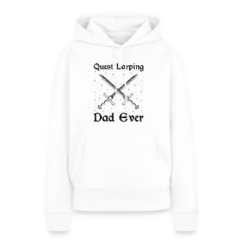 Citation de jeu de rôle pour Larper et Larp - Sweat à capuche Premium bio Femme - blanc - Devant - Julia (174cm)