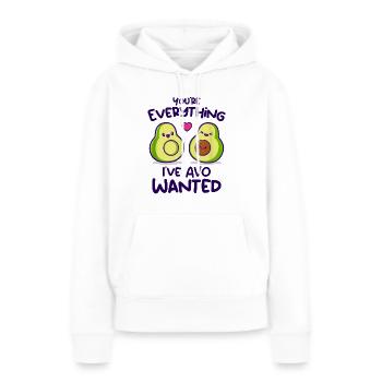 You're Everything I've AVO Wanted - Sweat à capuche Premium bio Femme - blanc - Devant - Julia (174cm)