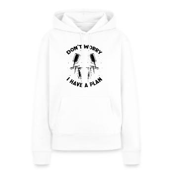 Autolackierer Angebot für Karosseriebauer - Frauen Premium Bio Hoodie - Weiß - Vorne - Julia (174cm)
