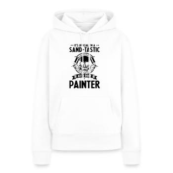 Autolackierer Angebot für Autolackierer - Frauen Premium Bio Hoodie - Weiß - Vorne - Julia (174cm)