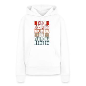 Happy Divorce Party I'm Now - Frauen Premium Bio Hoodie - Weiß - Vorne - Julia (174cm)