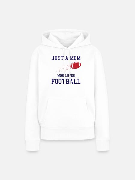 Football Mama Highlight - Frauen Premium Bio Hoodie - Weiß