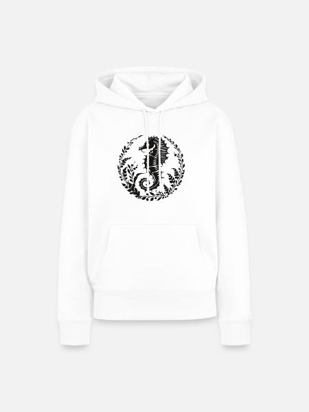 Seepferdchen Unterwasserwelt - Frauen Premium Bio Hoodie - Weiß