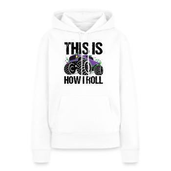 Dynamic Monster Truck Adventure - Women’s Premium Organic Hoodie - white - Front - Julia (174cm)