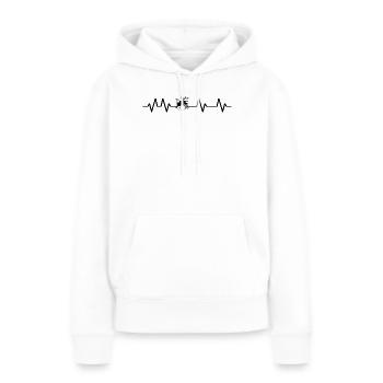 Pulsschlager Schlager - Frauen Premium Bio Hoodie - Weiß - Vorne - Julia (174cm)
