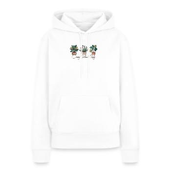 Crazy Plant Lady Garden Plants Gardener Gift - Women’s Premium Organic Hoodie - white - Front - Julia (174cm)