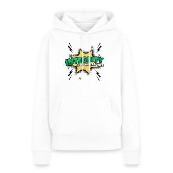 Integrity is my superpower trait - Women’s Premium Organic Hoodie - white - Front - Julia (174cm)