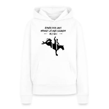 Rodeo Ausdauer-Champion - Frauen Premium Bio Hoodie - Weiß - Vorne - Julia (174cm)
