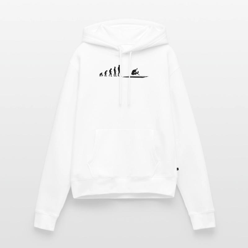 Evolution Weitsprung Athlet - Geschenk Frauen Premium Bio Hoodie
