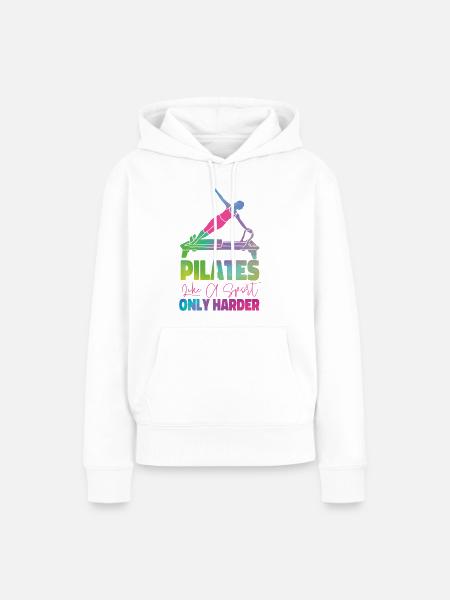 Pilates Instructor Teacher - Frauen Premium Bio Hoodie - Weiß