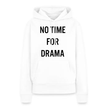 Drama - Frauen Premium Bio Hoodie - Weiß - Vorne - Julia (174cm)