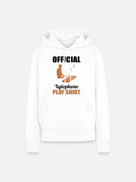Xylophon Virtuose Offizielles Spielshirt - Frauen Premium Bio Hoodie - Weiß