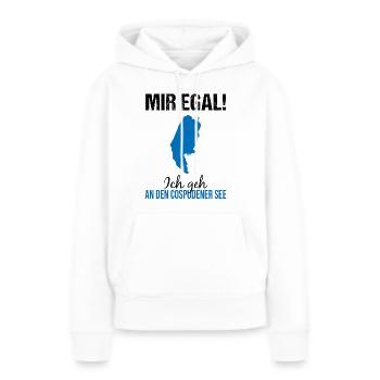 Cospudener Voir Time Out Lifestyle - Sweat à capuche Premium bio Femme - blanc - Devant - Julia (174cm)