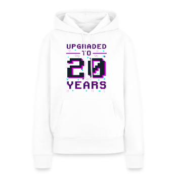 Zwei Dekaden Gamer: Retro Held 20 - Frauen Premium Bio Hoodie - Weiß - Vorne - Julia (174cm)