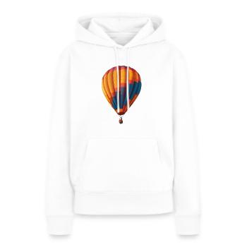 Bunte Ballons Schweben Im Heißen Aufwind - Frauen Premium Bio Hoodie - Weiß - Vorne - Julia (174cm)