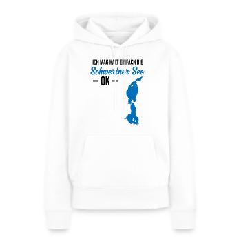 Simply Schweriner See Love - Women’s Premium Organic Hoodie - white - Front - Julia (174cm)