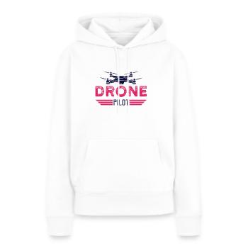 Drohnen Fliegen Drohne - Frauen Premium Bio Hoodie - Weiß - Vorne - Julia (174cm)