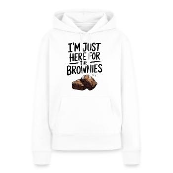 Brownies Spruch Gebäck Lustiges Brownie Geschenk - Frauen Premium Bio Hoodie - Weiß - Vorne - Julia (174cm)