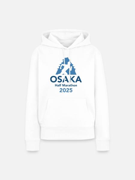 Osaka - Halbmarathon - 2025 - Frauen Premium Bio Hoodie - Weiß