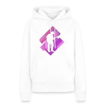 Gitarrist Elektrogitarre - Frauen Premium Bio Hoodie - Weiß - Vorne - Julia (174cm)