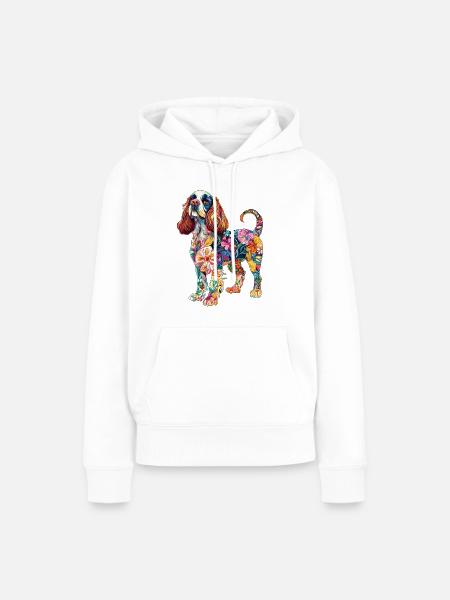Cavalier King Charles - Frauen Premium Bio Hoodie - Weiß
