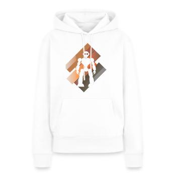 Technologie robotique - Sweat à capuche Premium bio Femme - blanc - Devant - Julia (174cm)