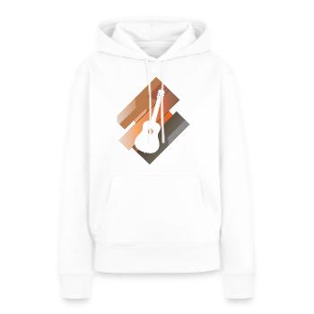 Bassist Heavy Hardrock - Frauen Premium Bio Hoodie - Weiß - Vorne - Julia (174cm)