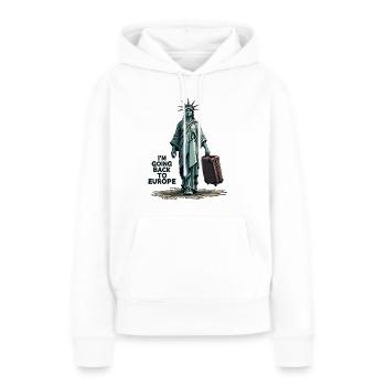 Lustige Freiheitsstatue USA Amerika Sarkasmus - Frauen Premium Bio Hoodie - Weiß - Vorne - Julia (174cm)