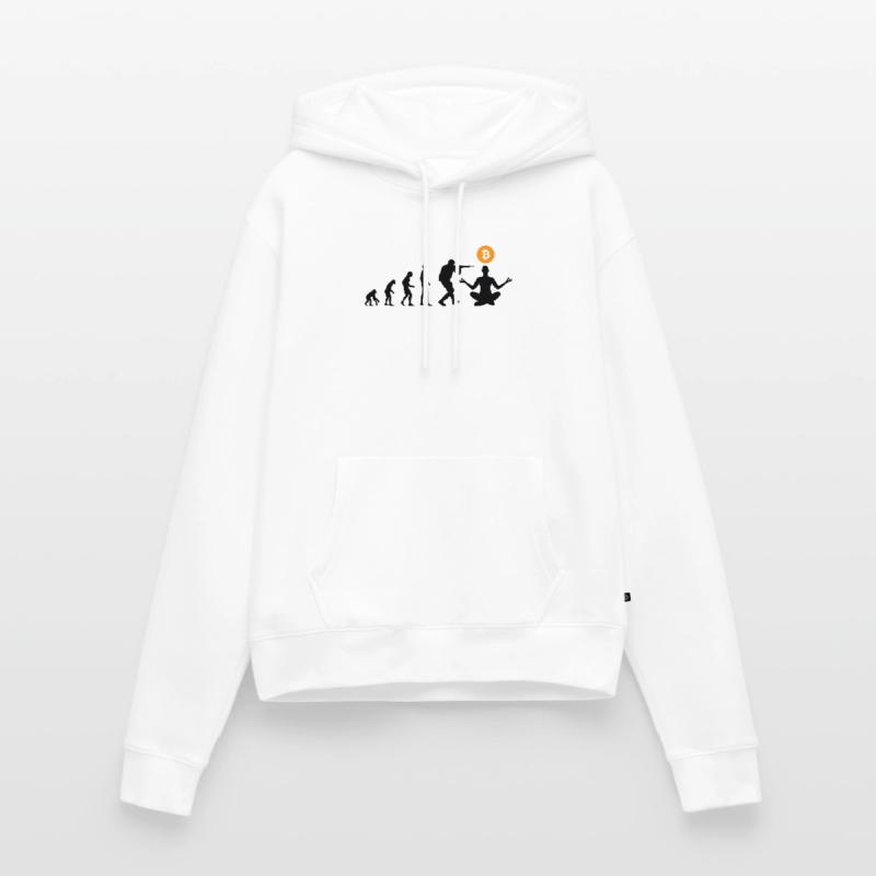 Évolution du Bitcoin Sweat à capuche Premium bio Femme