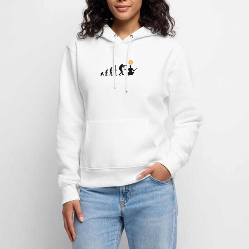 Évolution du Bitcoin Sweat à capuche Premium bio Femme