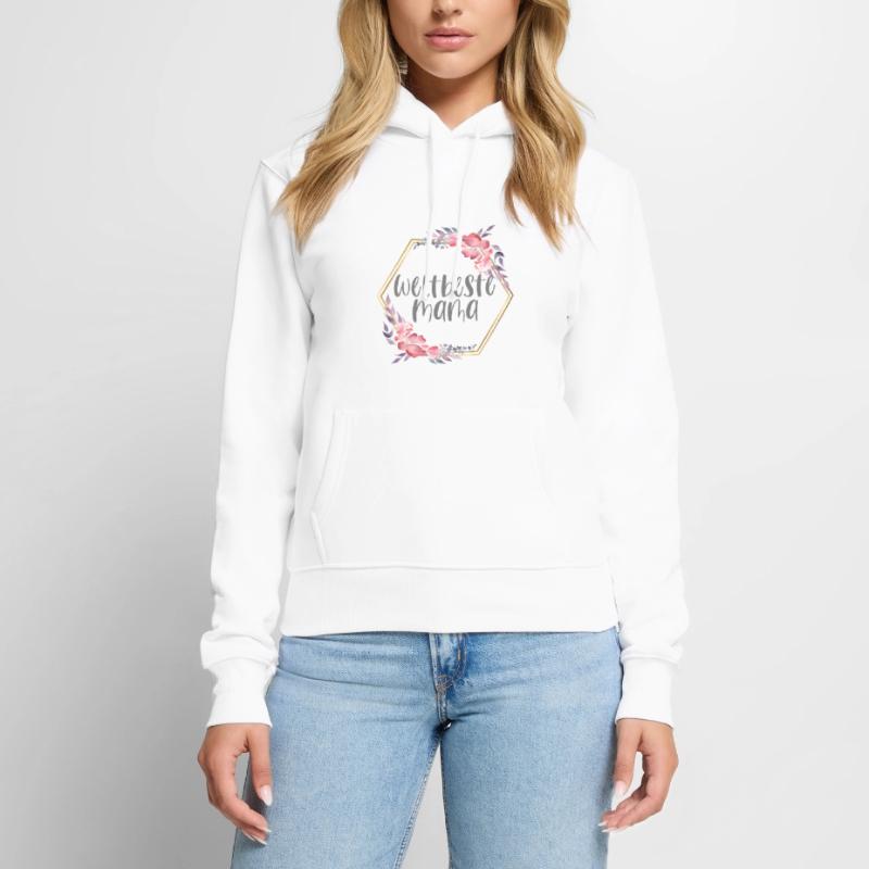 Weltbeste Mama Muttertag Mutter Boho Geschenk Frauen Premium Bio Hoodie