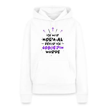 Joggerin Spruch Laufen Joggen Joggerin Geschenk - Frauen Premium Bio Hoodie - Weiß - Vorne - Julia (174cm)