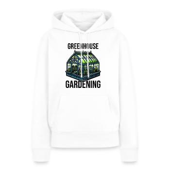 Greenhouse Gardening - Women’s Premium Organic Hoodie - white - Front - Julia (174cm)