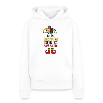 Mein Kostüm Wäsche Ist In Der Wäsche - Frauen Premium Bio Hoodie - Weiß - Vorne - Julia (174cm)
