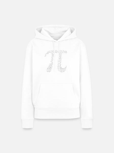 Pi - Frauen Premium Bio Hoodie - Weiß
