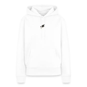 Magistertitel Magister Hut Abschluss Absolvent - Frauen Premium Bio Hoodie - Weiß - Vorne - Julia (174cm)
