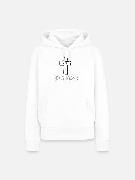 Holy roar - Frauen Premium Bio Hoodie - Weiß
