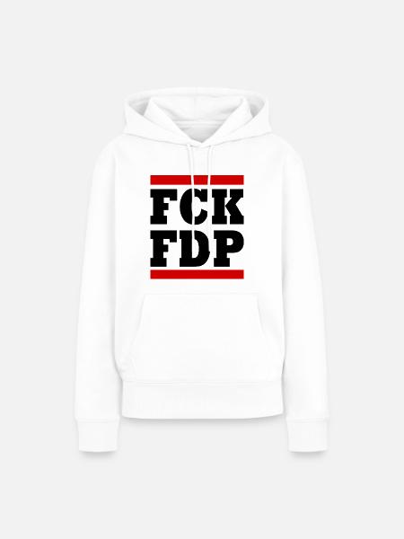 Fck fdp - Frauen Premium Bio Hoodie - Weiß