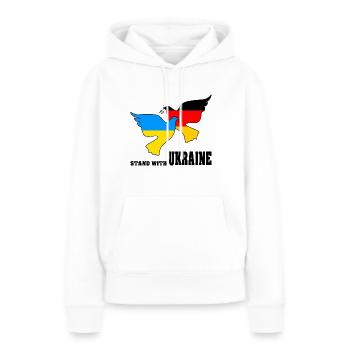 Ukraine - Women’s Premium Organic Hoodie - white - Front - Julia (174cm)