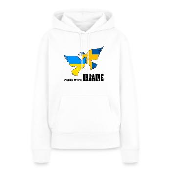 Ukraine - Women’s Premium Organic Hoodie - white - Front - Julia (174cm)