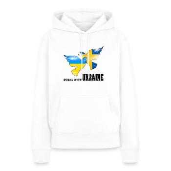 Ukraine - Women’s Premium Organic Hoodie - white - Front - Julia (174cm)