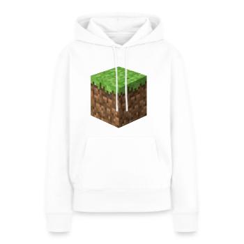 Block - Frauen Premium Bio Hoodie - Weiß - Vorne - Julia (174cm)
