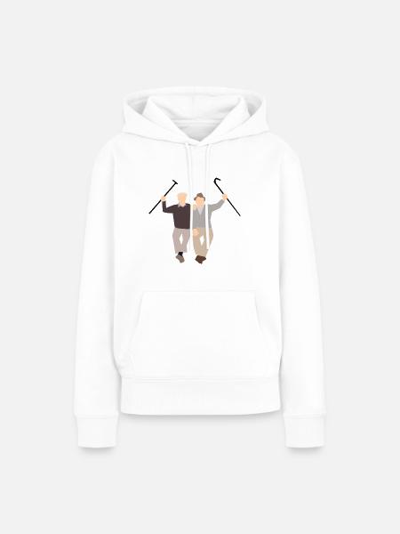 Alte Freunde - Frauen Premium Bio Hoodie - Weiß