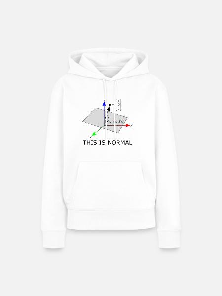 Das ist normal - Frauen Premium Bio Hoodie - Weiß