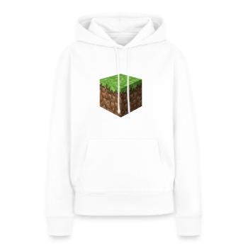 3D Block - Frauen Premium Bio Hoodie - Weiß - Vorne - Julia (174cm)