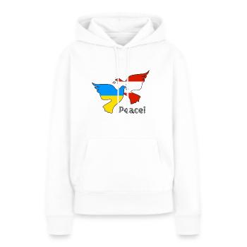 Ukraine - Women’s Premium Organic Hoodie - white - Front - Julia (174cm)
