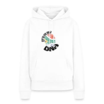 Geschenk Its in my dna dns roots Suedafrika - Frauen Premium Bio Hoodie - Weiß - Vorne - Julia (174cm)