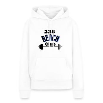 225 Bench Club | Gym wear - Women’s Premium Organic Hoodie - white - Front - Julia (174cm)